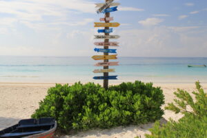 tulum beach sign