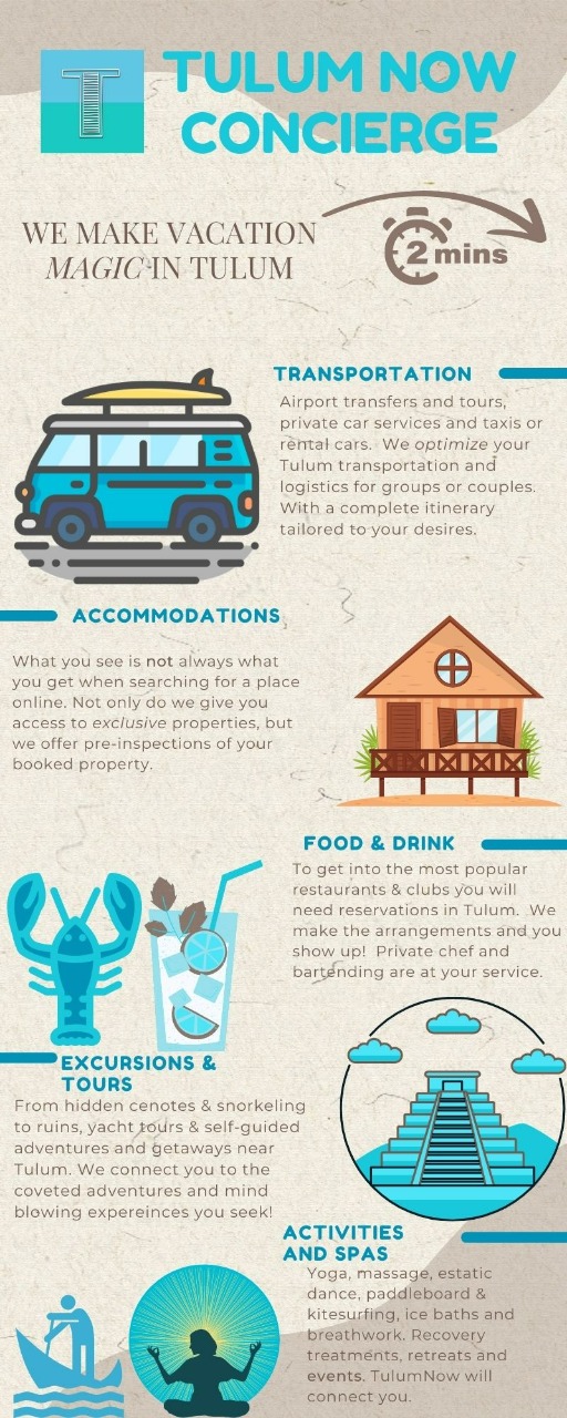 Tulum Reservations and Vacation Concierge Tulum trip planner for your dream vacation.